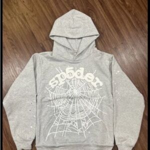 Sp5der Hoodie- Heather Gray